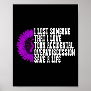 Poster Ruban Violet de Sensibilisation au Surdosage de Dr