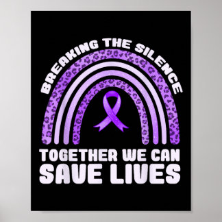 Poster Ruban Violet de Sensibilisation au Surdosage Dépen