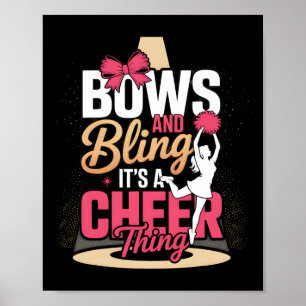 Poster Rubans et strass, c'est une chose de cheerleading