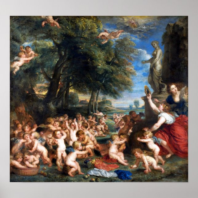 Poster Rubens - Adoration De Vénus (Devant)