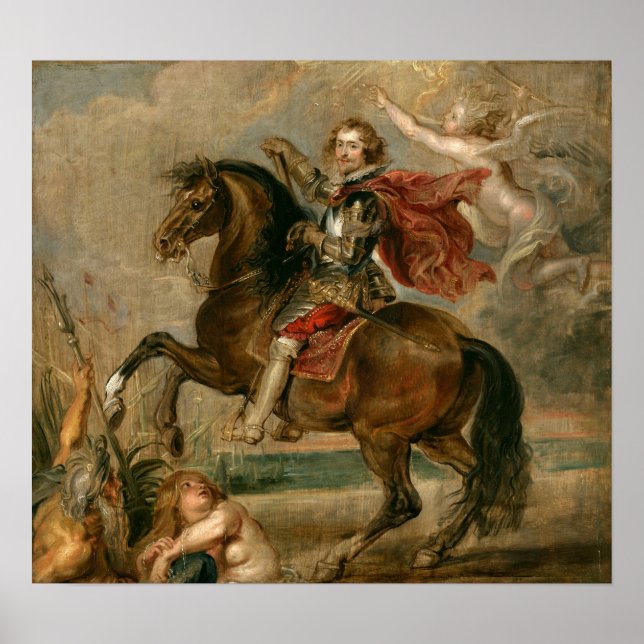 Poster Rubens - Duc Équestre De Buckingham (Devant)
