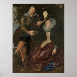 Poster Rubens et Isabella Brant dans la chaudière à lait