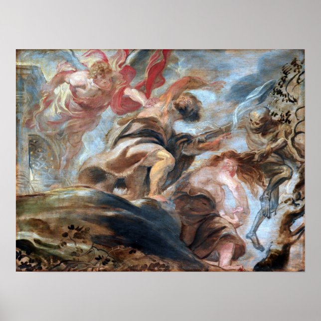 Poster Rubens - Expulsion Du Jardin D'Eden (Devant)