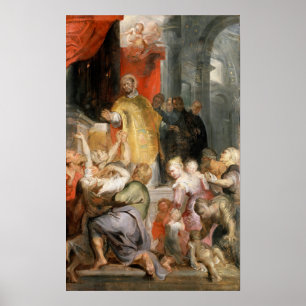 Poster Rubens - Miracles De Saint Ignace De Loyola