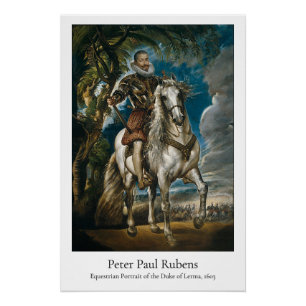 Poster Rubens – Portrait équestre du duc de Lerma