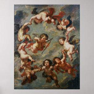 Poster Rubens - Putti- Décor Plafond