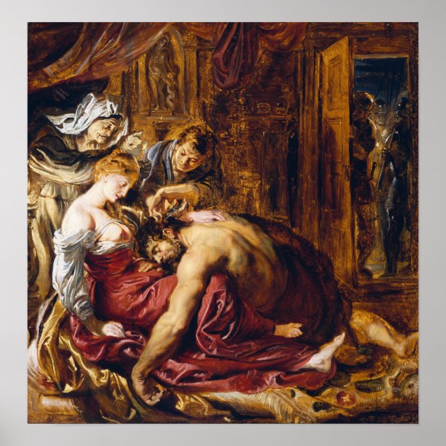 Poster Rubens - Samson Et Delilah (Devant)