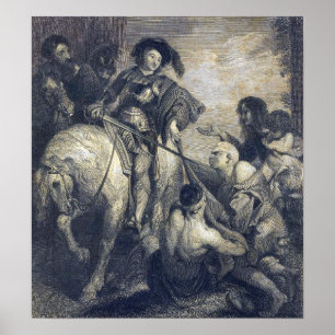 Poster Rubens - St Martin divise Son Cloak