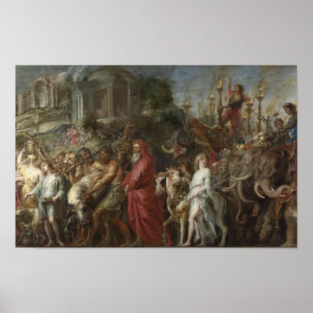 Poster Rubens - Un triomphe romain (Devant)