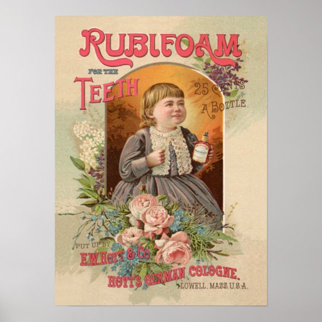 Poster Rubifoam pour les dents (Devant)