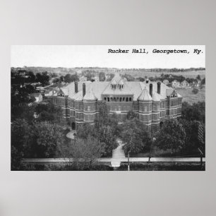 Poster Rucker Hall, université de Georgetown, Kentucky