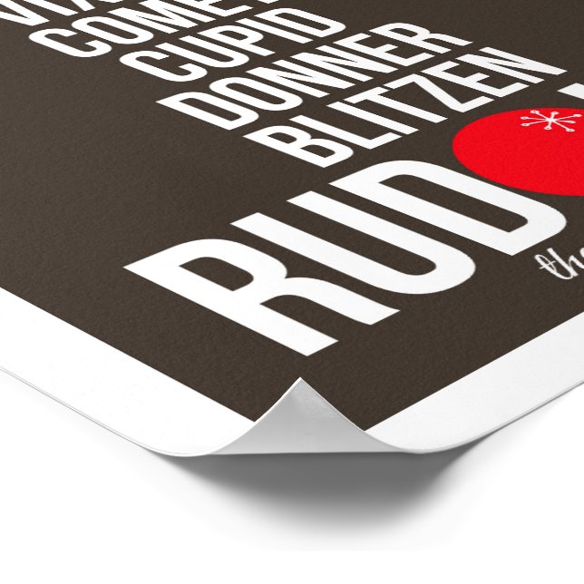 Poster Rudolph Simple Print (Coin)