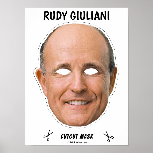 Poster RUDY GIULIANI Masque d'Halloween (Devant)