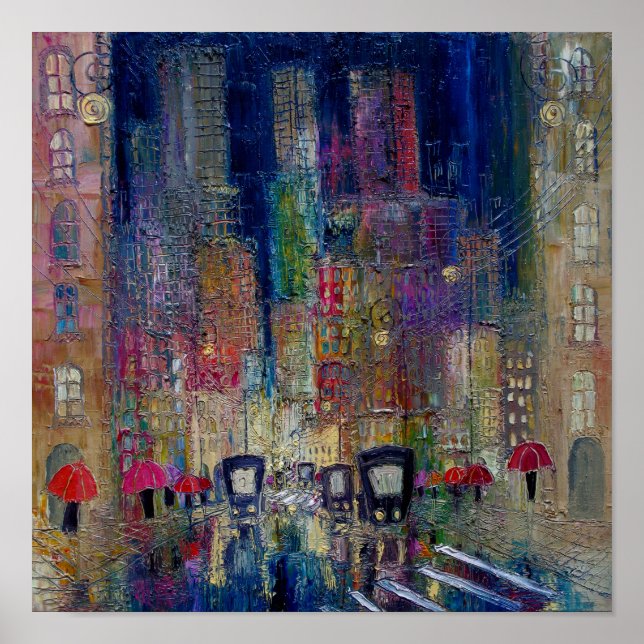 Poster Rue, art contemporain. (Devant)