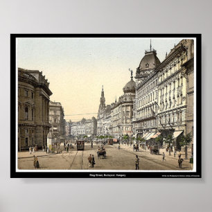 Poster Rue d'anneau, Budapest, Hongrie