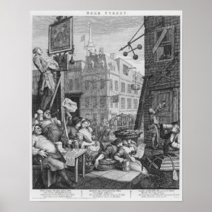 Poster Rue de bière, 1751