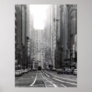 Poster rue de Californie San Francisco vers 1964