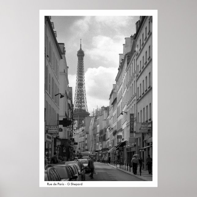 Poster Rue de Paris - G Shepard (Devant)