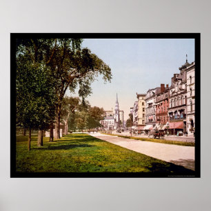 Poster Rue de Tremont à Boston, mA 1900