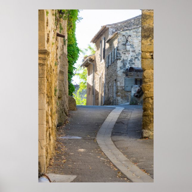 Poster Rue étroite vide, France (Devant)