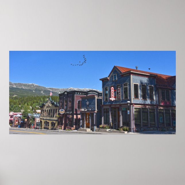 Poster Rue historique de Breckenridge, Colorado (Devant)