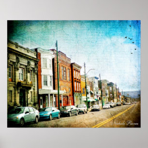 Poster Rue principale Etats-Unis