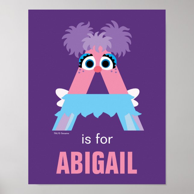 Poster Rue Sésame | A est pour Abby (Devant)