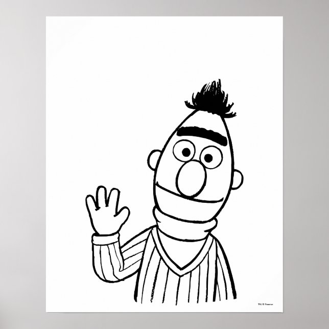 Poster Rue Sésame | Bert (Devant)