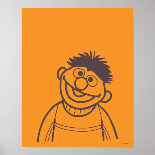 Poster Rue Sésame | Ernie Bright (Devant)