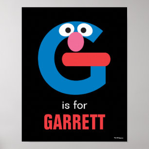 Poster Rue Sésame G est pour Grover