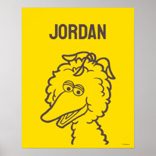 Poster Rue Sésame   Oiseau brillant   Ajouter Votre Nom