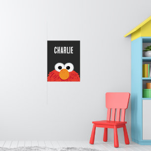 Poster Rue Sésame   Personnalisé Elmo Big Face