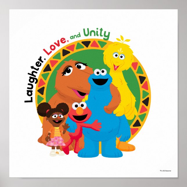 Poster Rue Sésame | Rire, amour et unité (Devant)