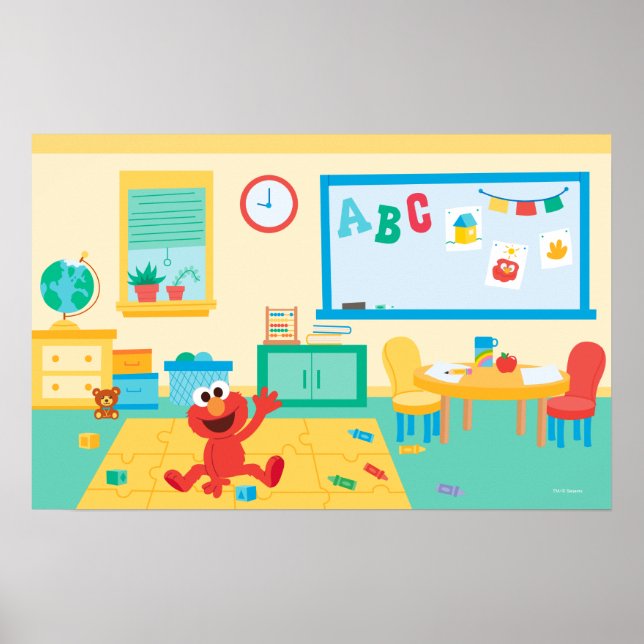 Poster Rue Sésame | Scène de classe (Devant)