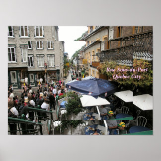 Poster Rue Sous-du-Fort - Québec