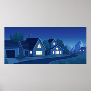 Poster Rue Suburban