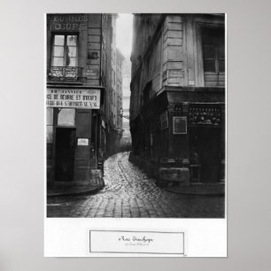 Poster Rue Tirechape, de St Honore de rue, Paris