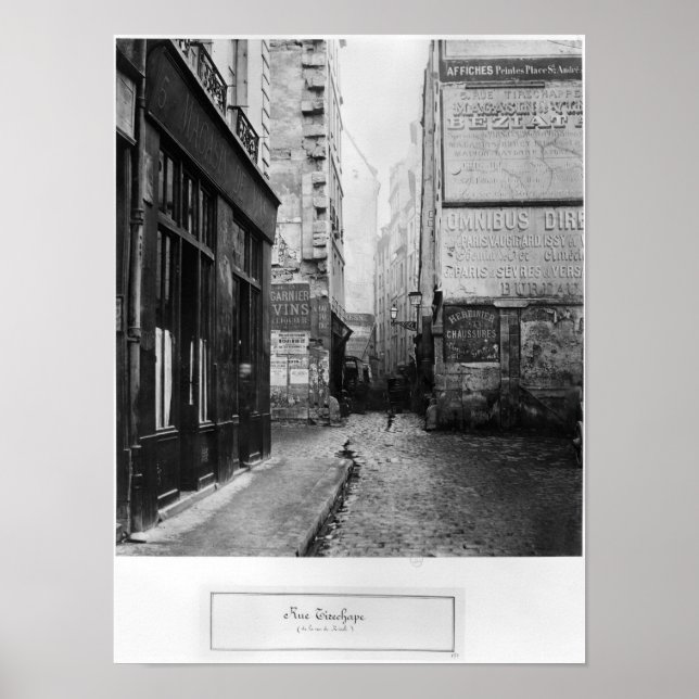 Poster Rue Tirechape, rue de Rivoli, Paris (Devant)