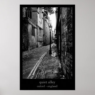 Poster ruelle tranquille