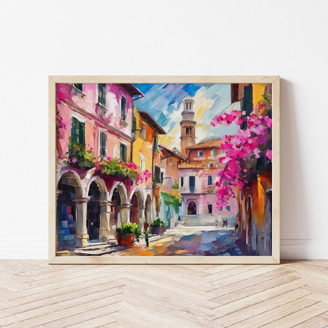 Poster Rues d'Italie Art Abstrait moderne (Créateur téléchargé)