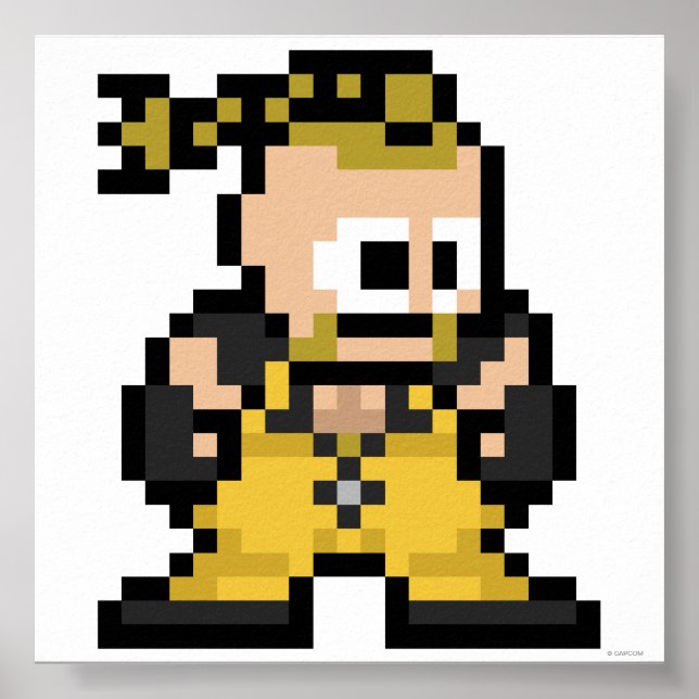 Poster Rufus 8 bits (Devant)