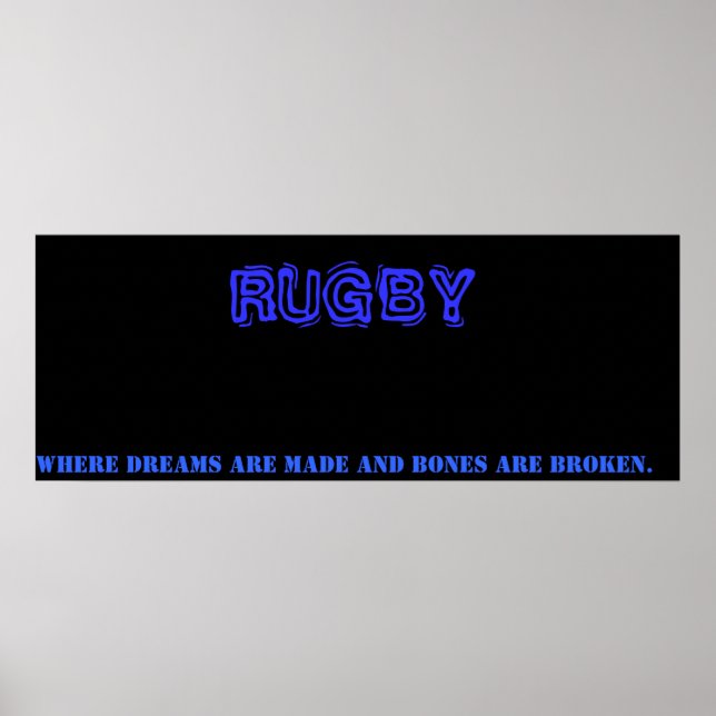 Poster Rugby (Devant)
