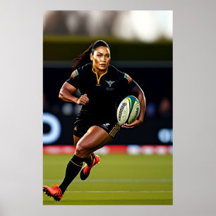 Poster Rugby à XV féminin
