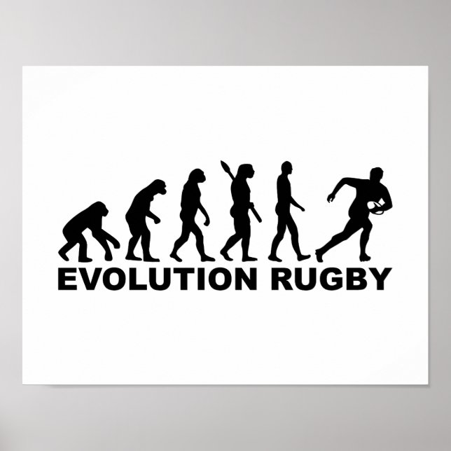 Poster Rugby de l'évolution (Devant)