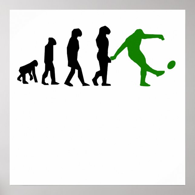 Poster Rugby Kick Evolution (Vert) (Devant)
