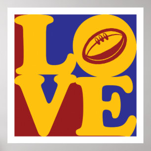 Poster Rugby Love