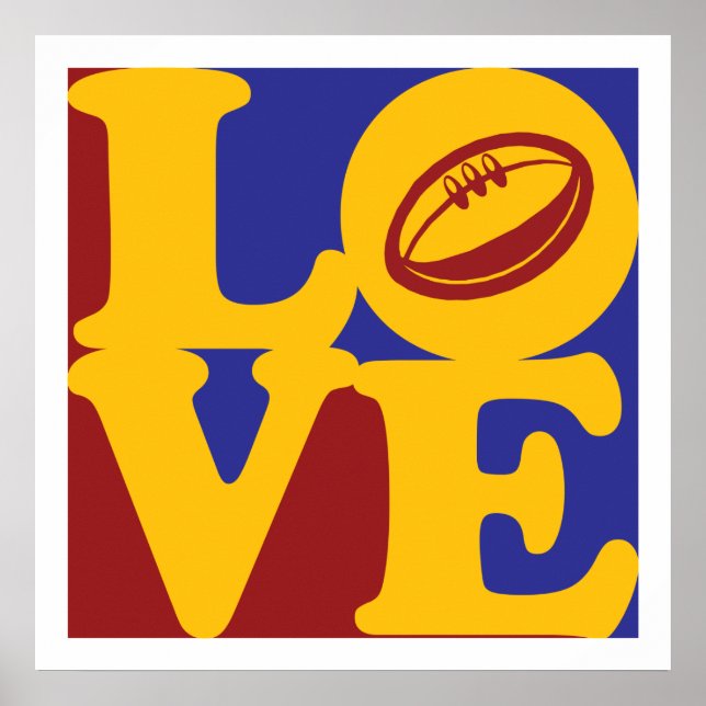Poster Rugby Love (Devant)