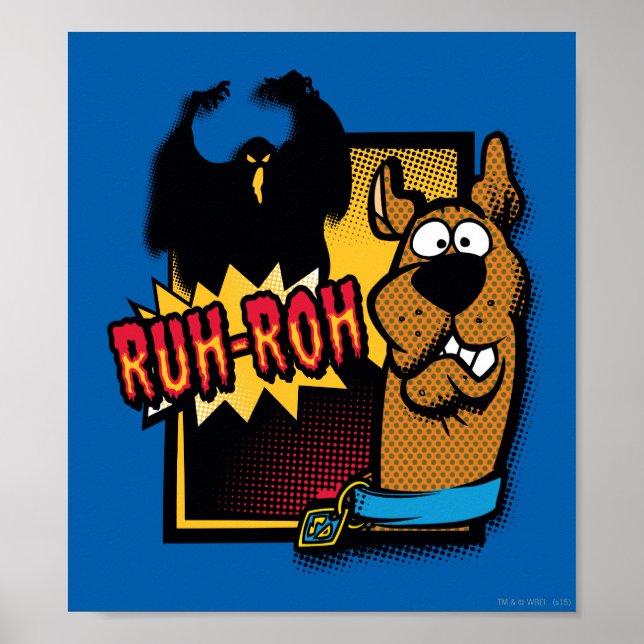 Poster Ruh-Roh Scooby-Doo et un fantôme (Devant)