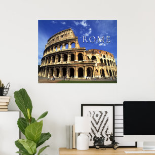 Poster Ruines célèbres du Colisée Rome Italie