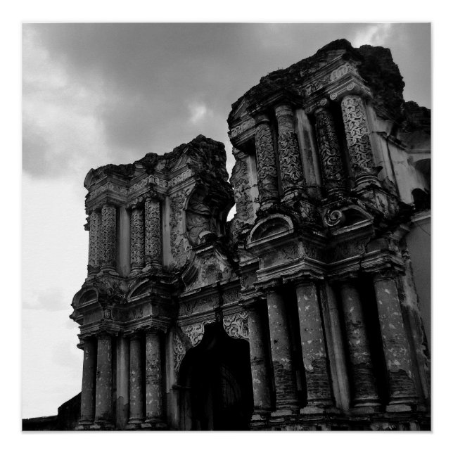 Poster Ruines d'Antigua Guatemala (Devant)